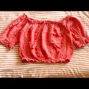 American Eagle off shoulder crop